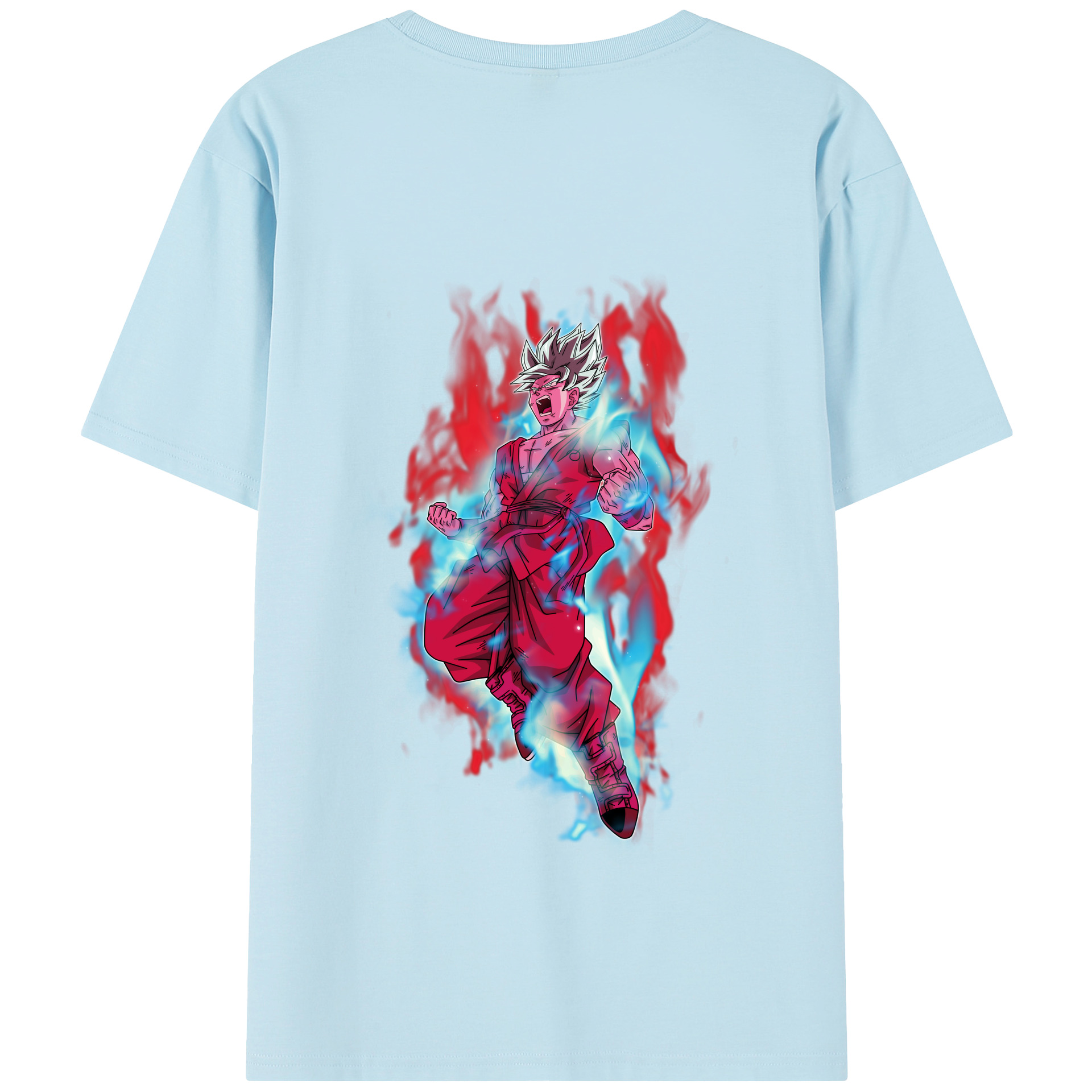（画像用） ドラゴンボール 孫悟空（そん ごくう）Son Goku カカロット DRAGON BALL Kakarotto 綿100％半袖Tシャツ（背面プリント）